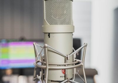 Micro dans le Studio d'enregistrement Sonicscape Studio