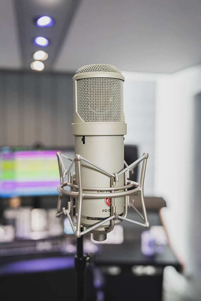 Micro dans le Studio d'enregistrement Sonicscape Studio