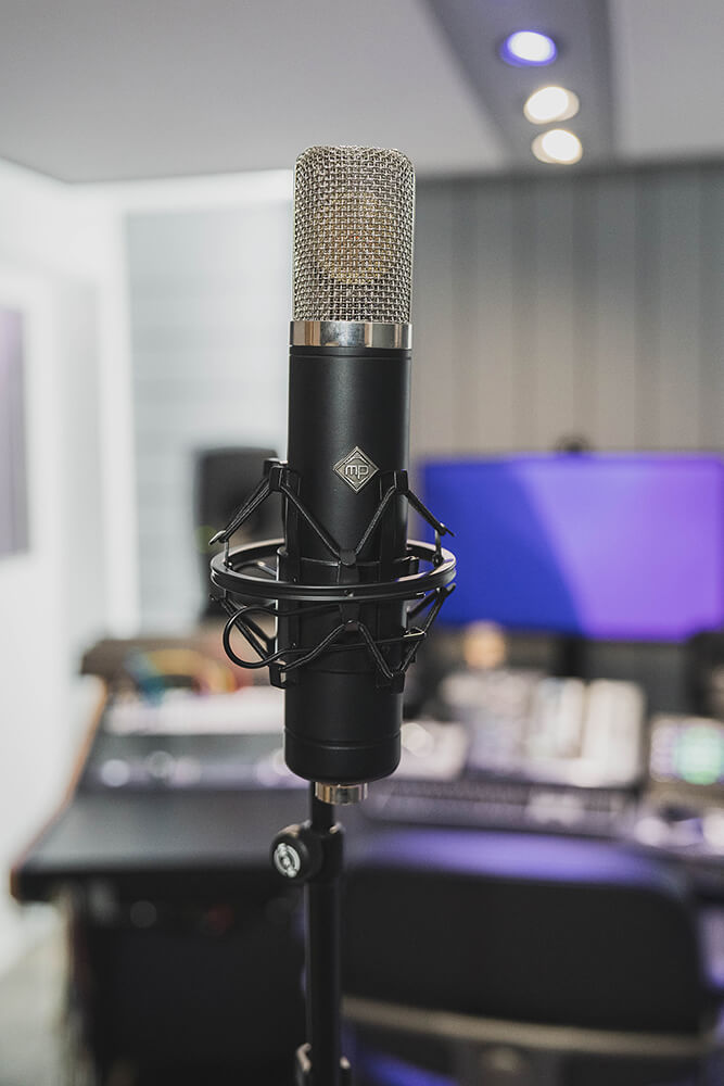 Micro dans le Studio d'enregistrement Sonicscape Studio