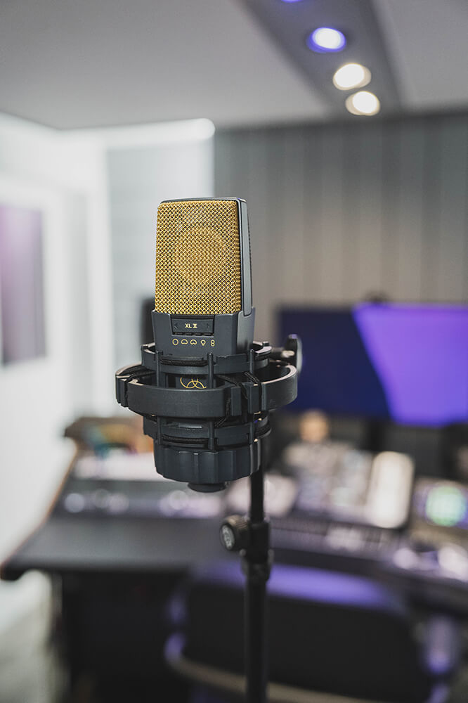 Micro dans le Studio d'enregistrement Sonicscape Studio